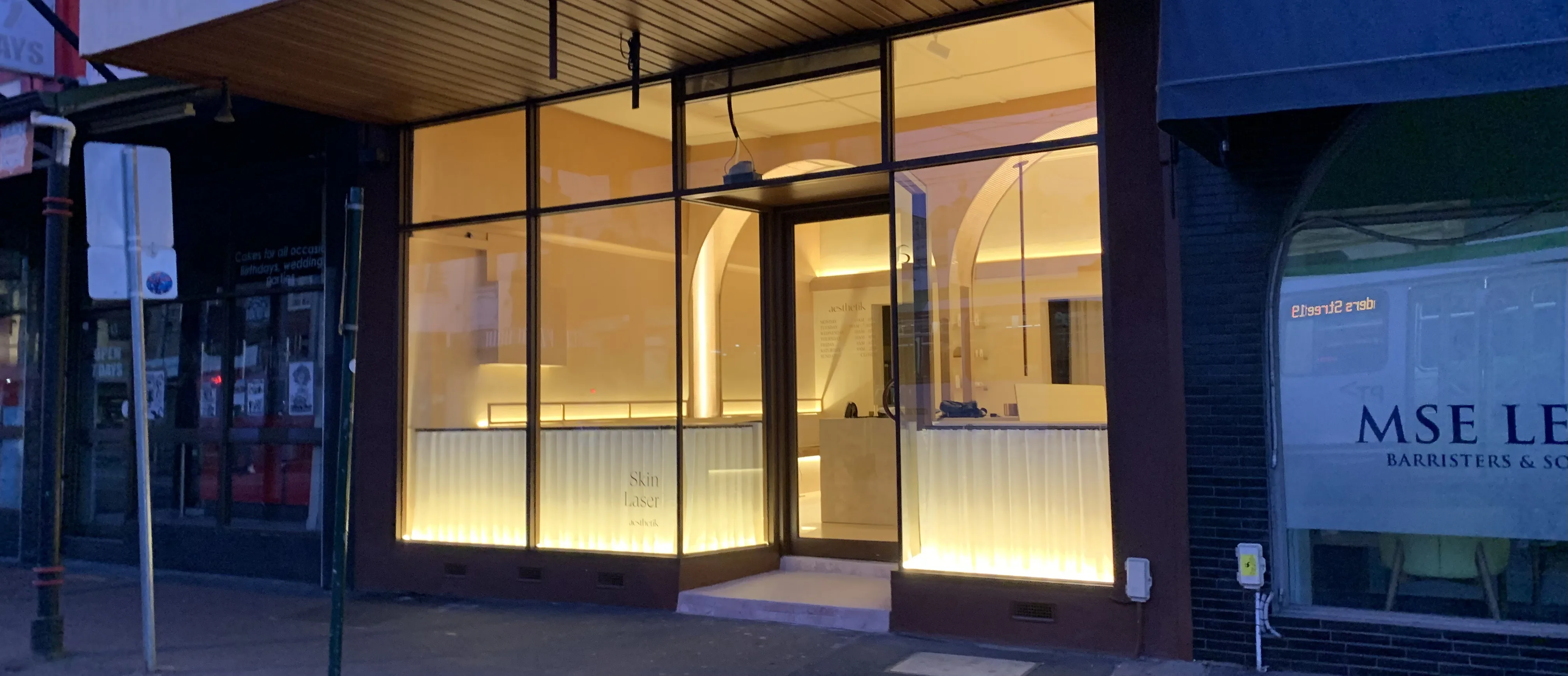 Aesthetik Skin & Laser exterior on Sydney Rd, Coburg